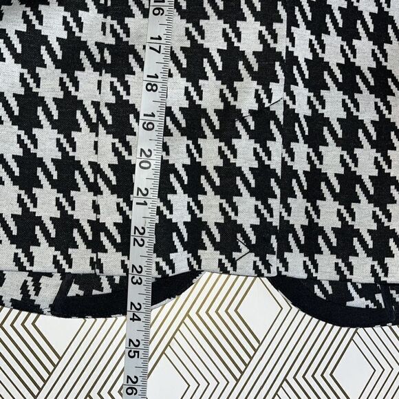Catherine Malandrino Black White Houndstooth Knit Blazer Jacket Wmns Sz Med NEW - Picture 12 of 16
